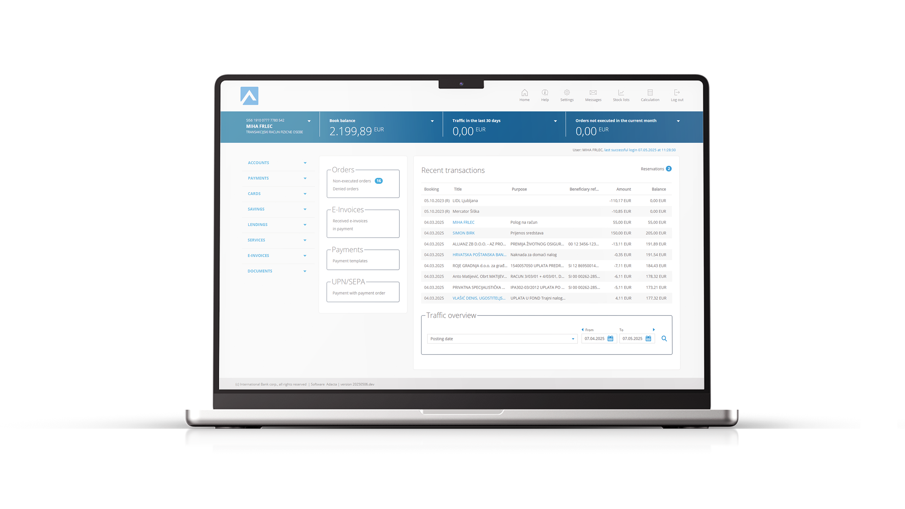 Designed for individuals to manage their personal finances digitally