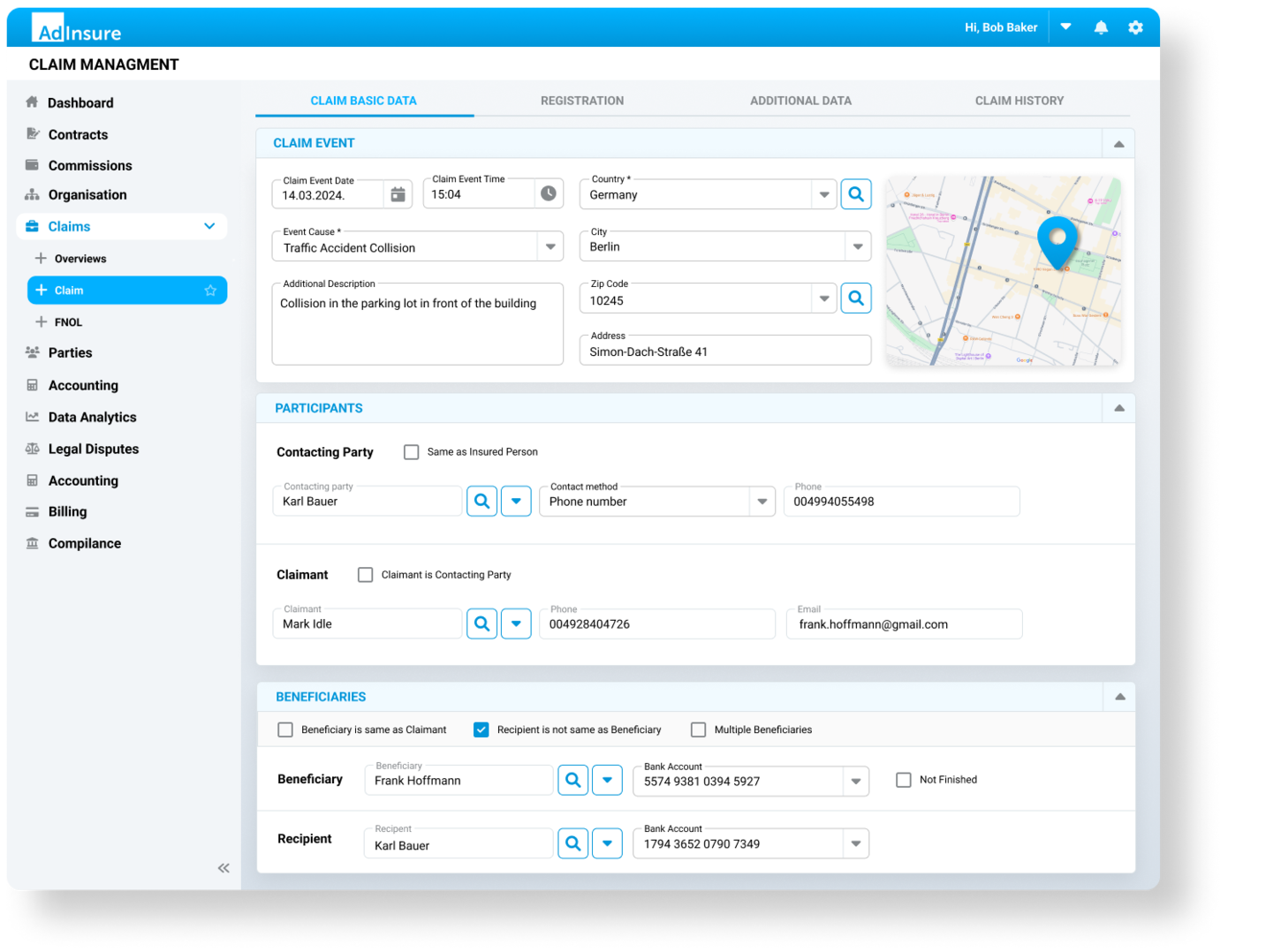 Flexible and Integrated Claims handling