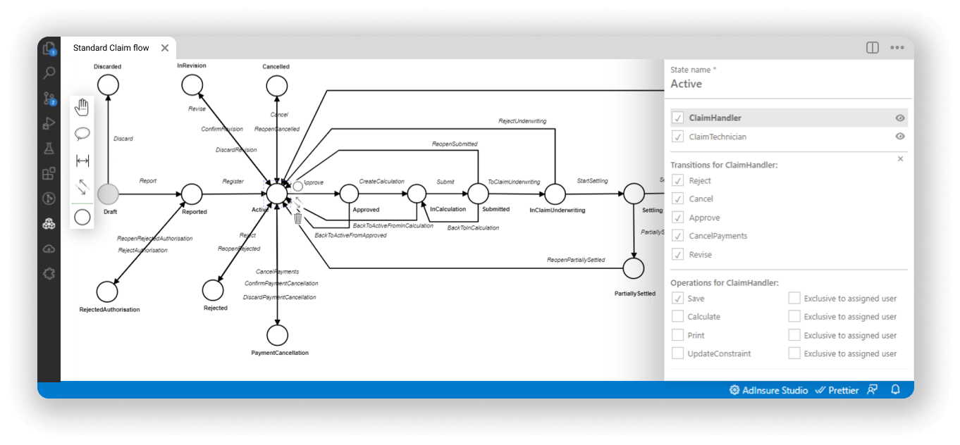Easily configure claims processes to fit your business