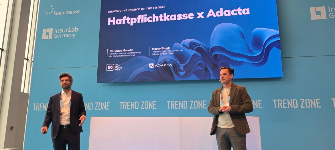 Adacta auf der InsureNXT 2026: Gemeinsam mit der Haftpflichtkasse die Versicherung der Zukunft gestalten